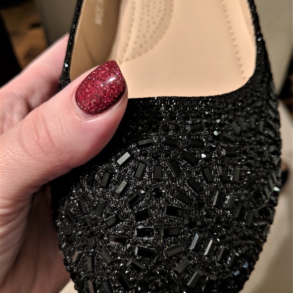 DbDk Rosetta Slip-On Black Flats - Picture 2 of 4